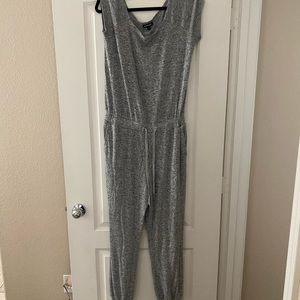 Like new grey Express pant romper